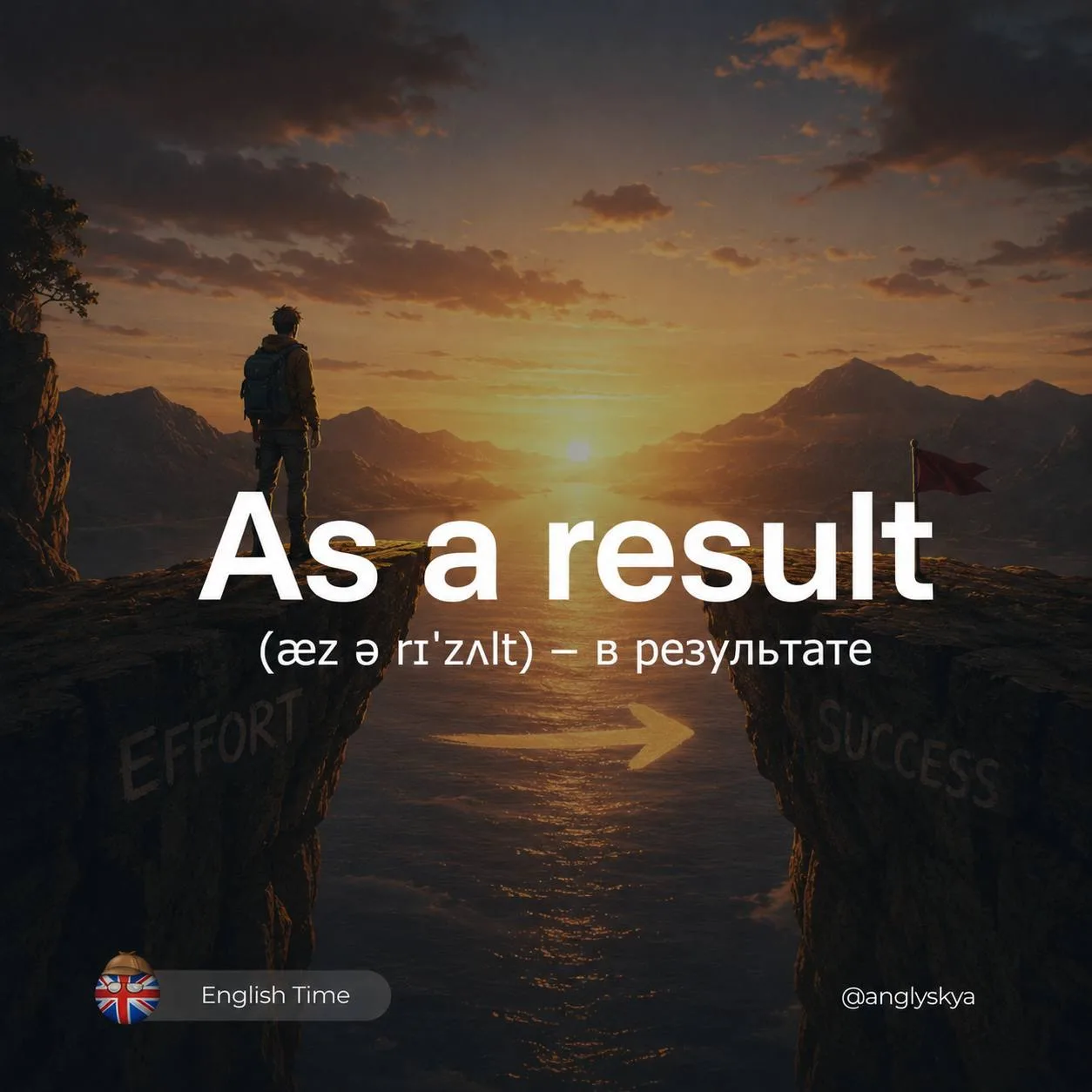As a result (æz ə rɪˈzʌlt) — в результате

Похожие слова:  
1. Consequently (ˈkɒnsɪkwəntli) – следов
