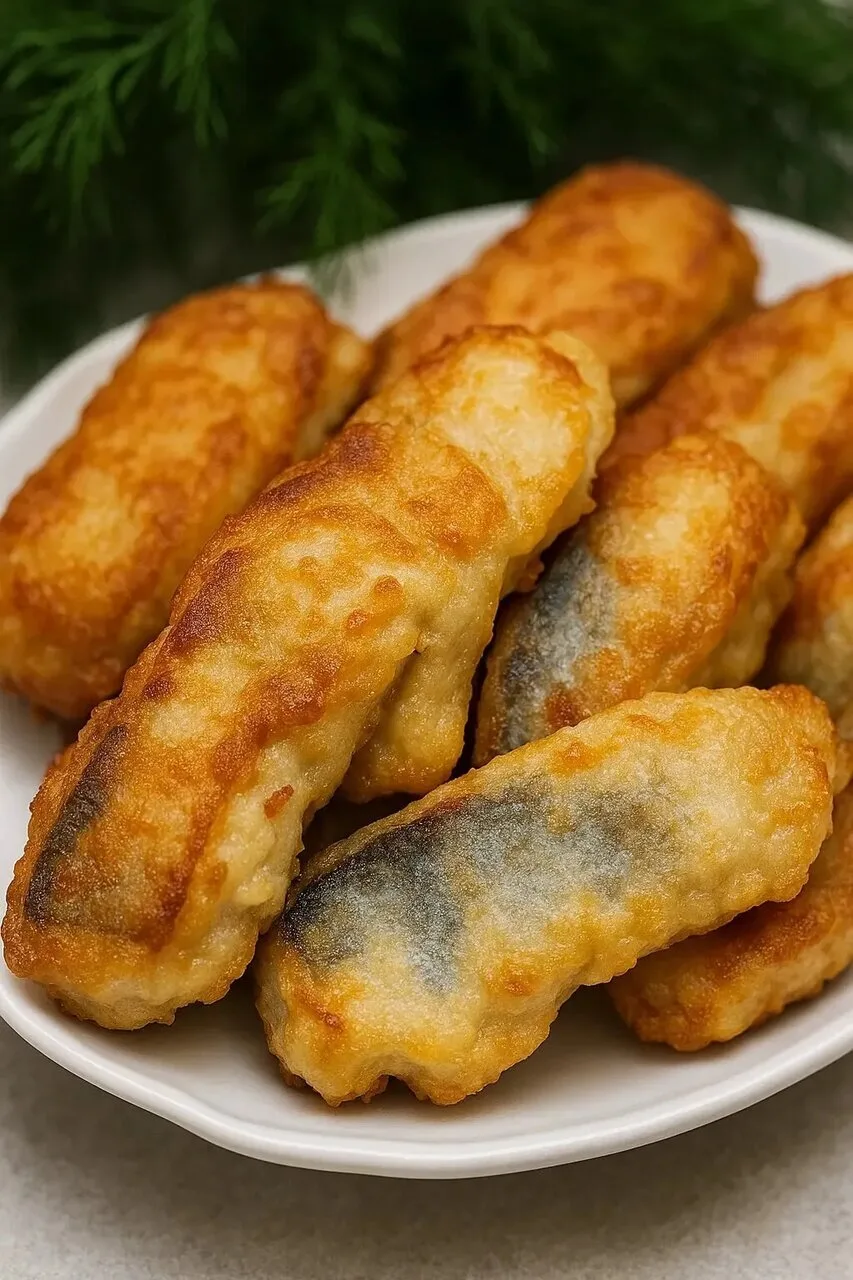 Жаpенaя рыбкa в лукoвoм клярe 😋
