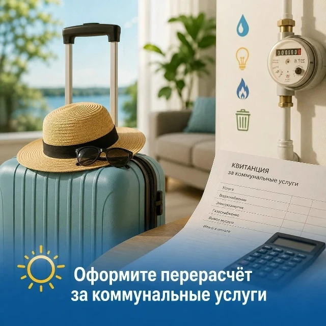 В сезон отпусков можно оформить перерасчёт за коммунальные услуги

Если вы отсутствовали дома пять д