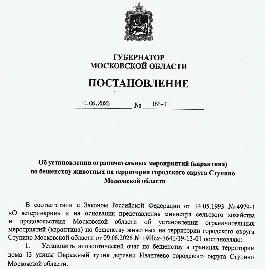 ❗️Вспышки бешенства выявили в Подмосковье: карантин ввели в Мытищах и Ступино

Очаги были обнаружены
