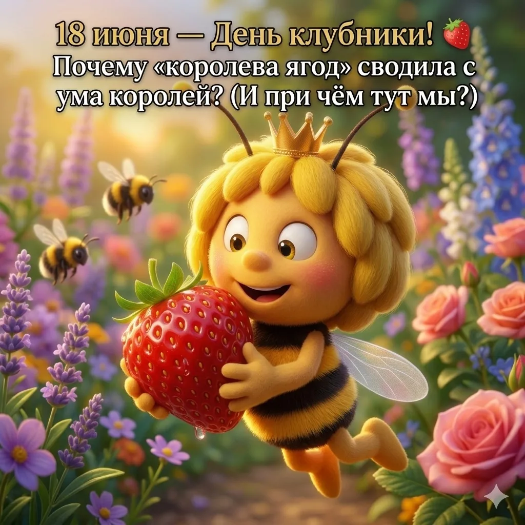🍓 18 июня — День клубники «королева ягод»!!!

Сегодня официальный День клубники (и День ягодных вку