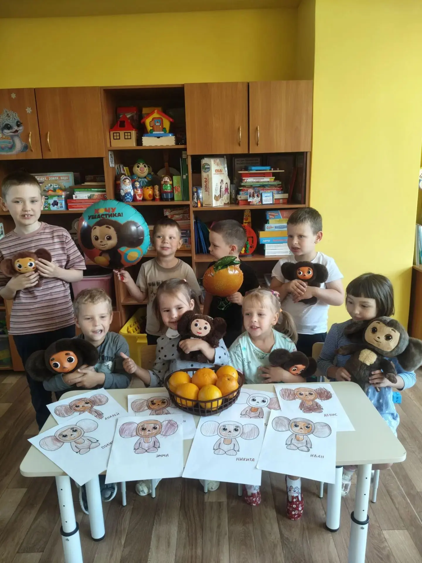 День рождения Чебурашки в группе «Ландыш»