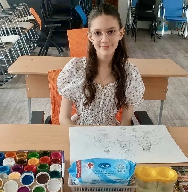 👏Поздравляем Вьюшкину Ксению, учащуюся 5-го класса первого учебного корпуса имени Героя России А.В.К