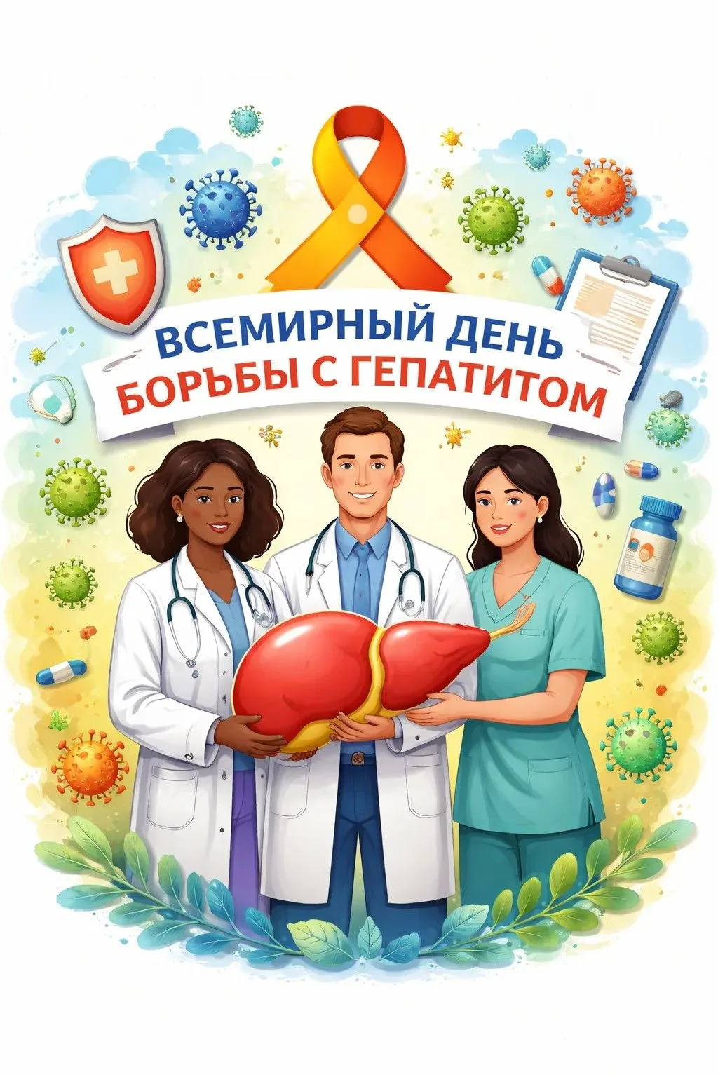 🌍 28 июля — Всемирный день борьбы с гепатитом! 🩸

Друзья, давайте вместе обратим внимание на важну