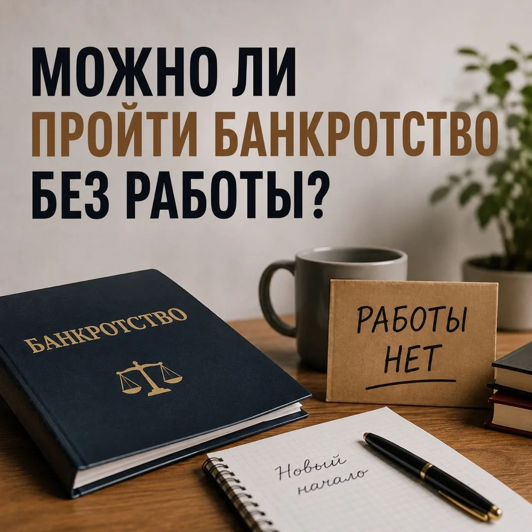 МОЖНО ЛИ ПРОЙТИ БАНКРОТСТВО БЕЗ РАБОТЫ? 💼