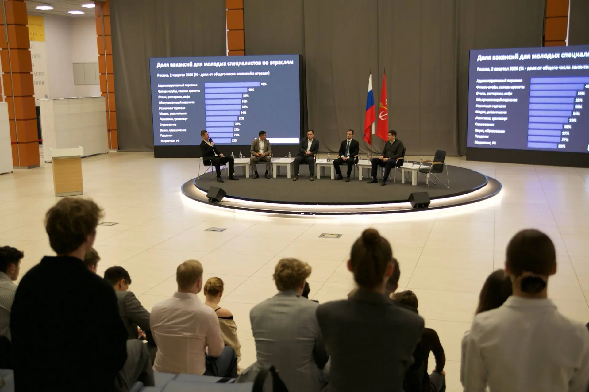⚡️ После пленарного заседания участники разошлись по двум направлениям: «Молодёжь как а...