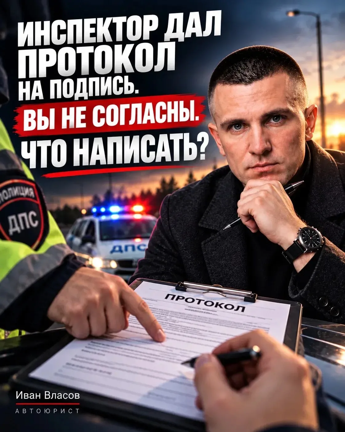 ИНСПЕКТОР ДАЛ ПРОТОКОЛ НА ПОДПИСЬ. ЧТО НАПИСАТЬ, ЕСЛИ ВЫ НЕ СОГЛАСНЫ?