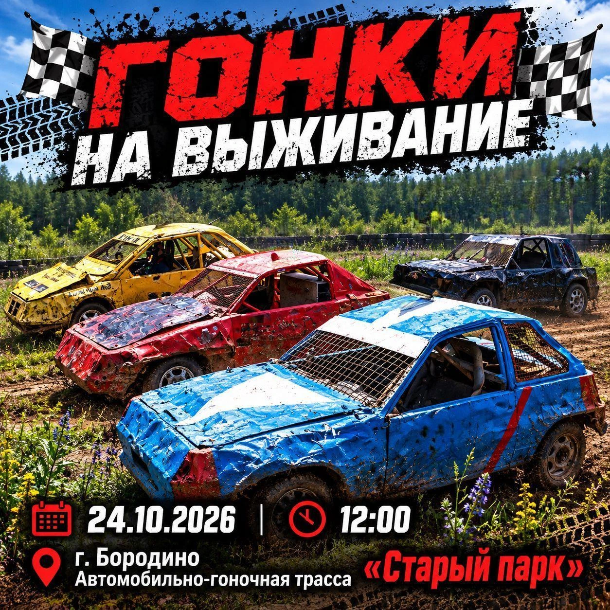 В Бородино пройдут гонки на выживание (6+)