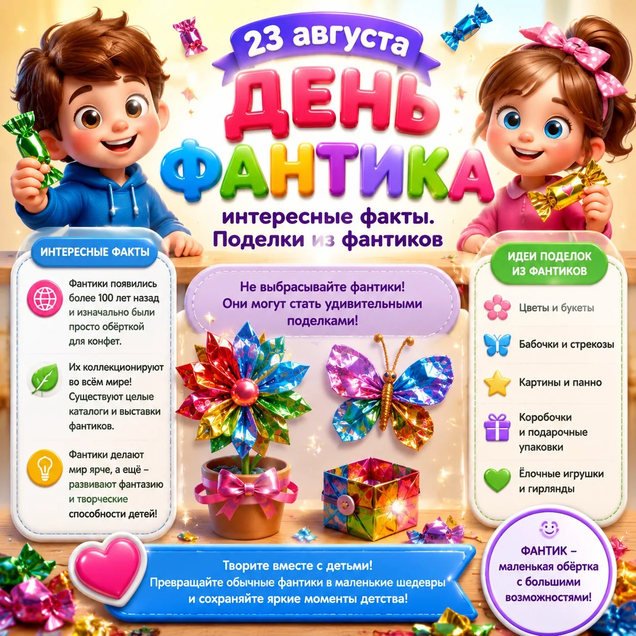 День фантика: сладкие воспоминания