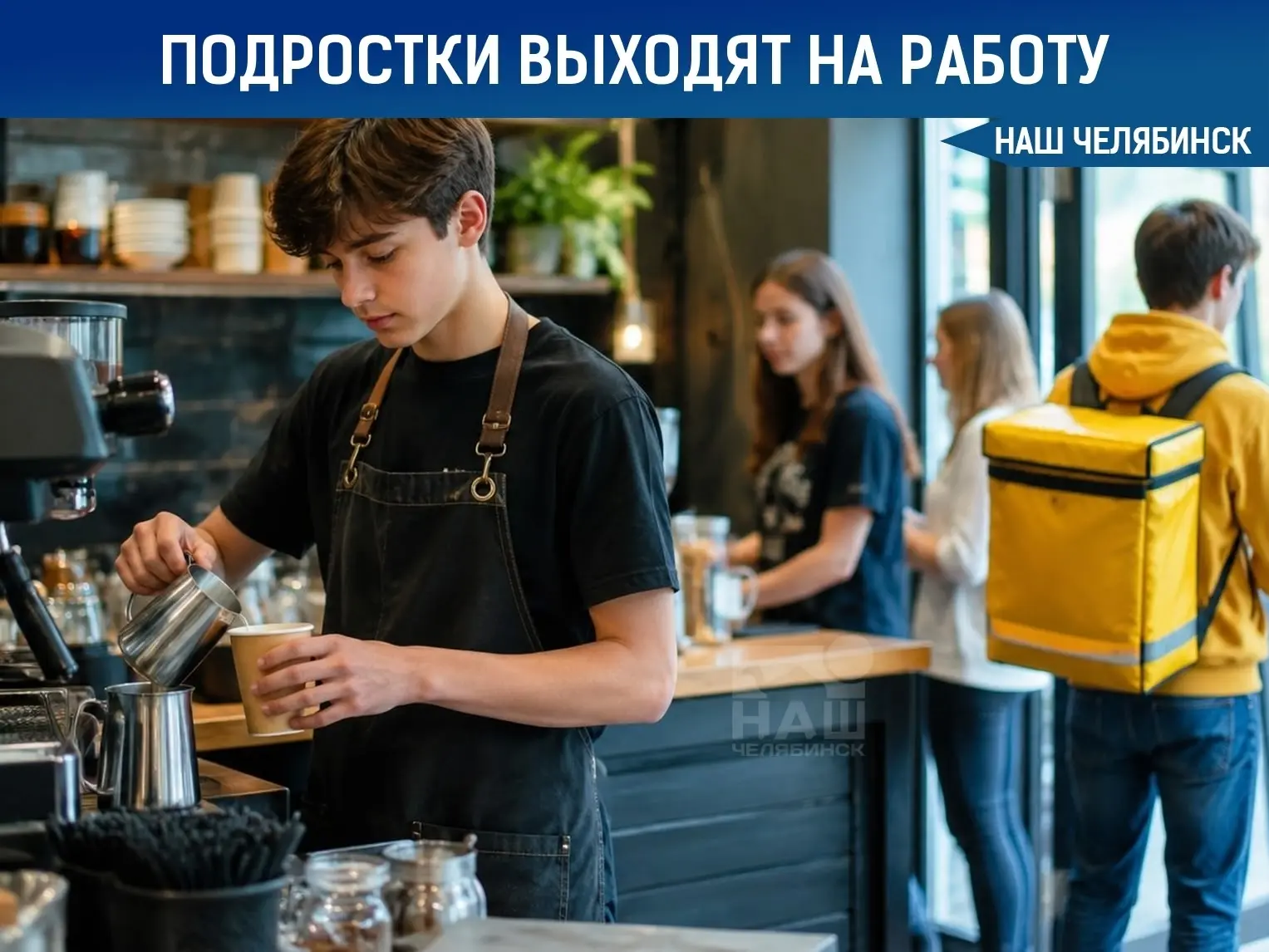 🍔 Бариста и курьеры: кем хотят работать подростки на Урале
Больше 20 тысяч подростков в Челябинской