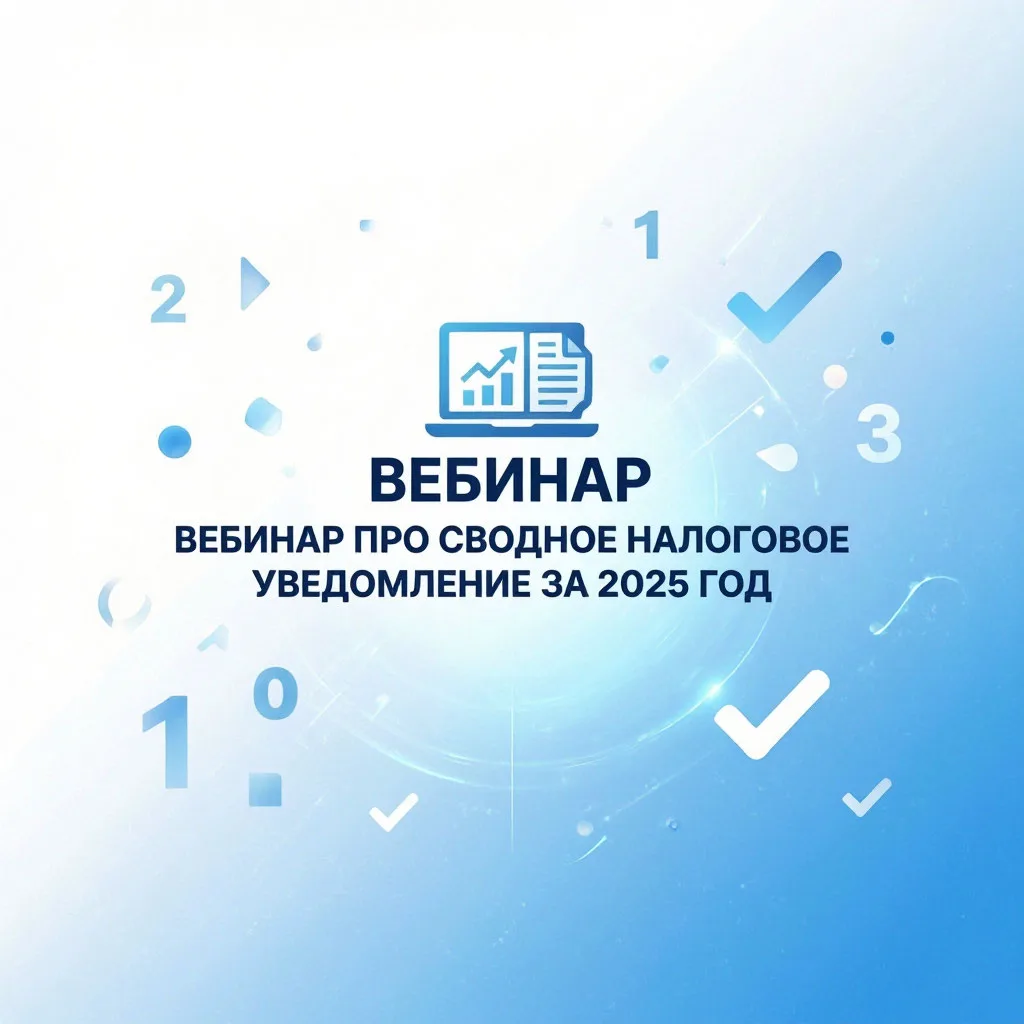 Региональное налоговое Управление расскажет на вебинаре про сводное налоговое уведомлен...