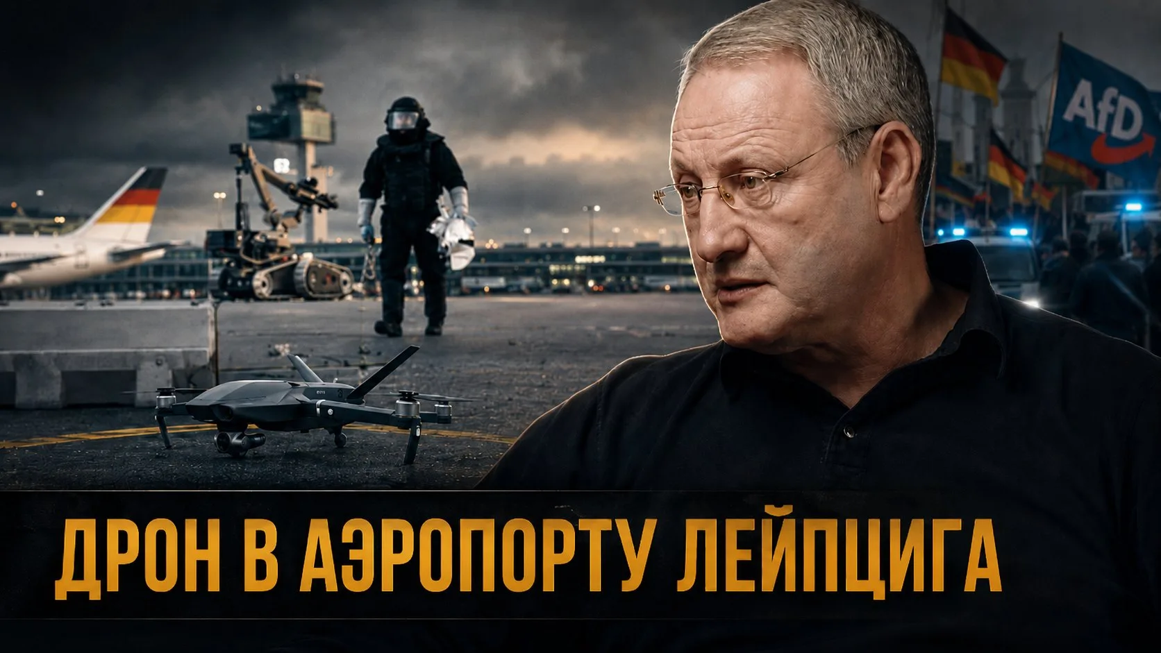 ДРОН В АЭРОПОРТУ ЛЕЙПЦИГА! Германия перед переломом | Виталий Волков