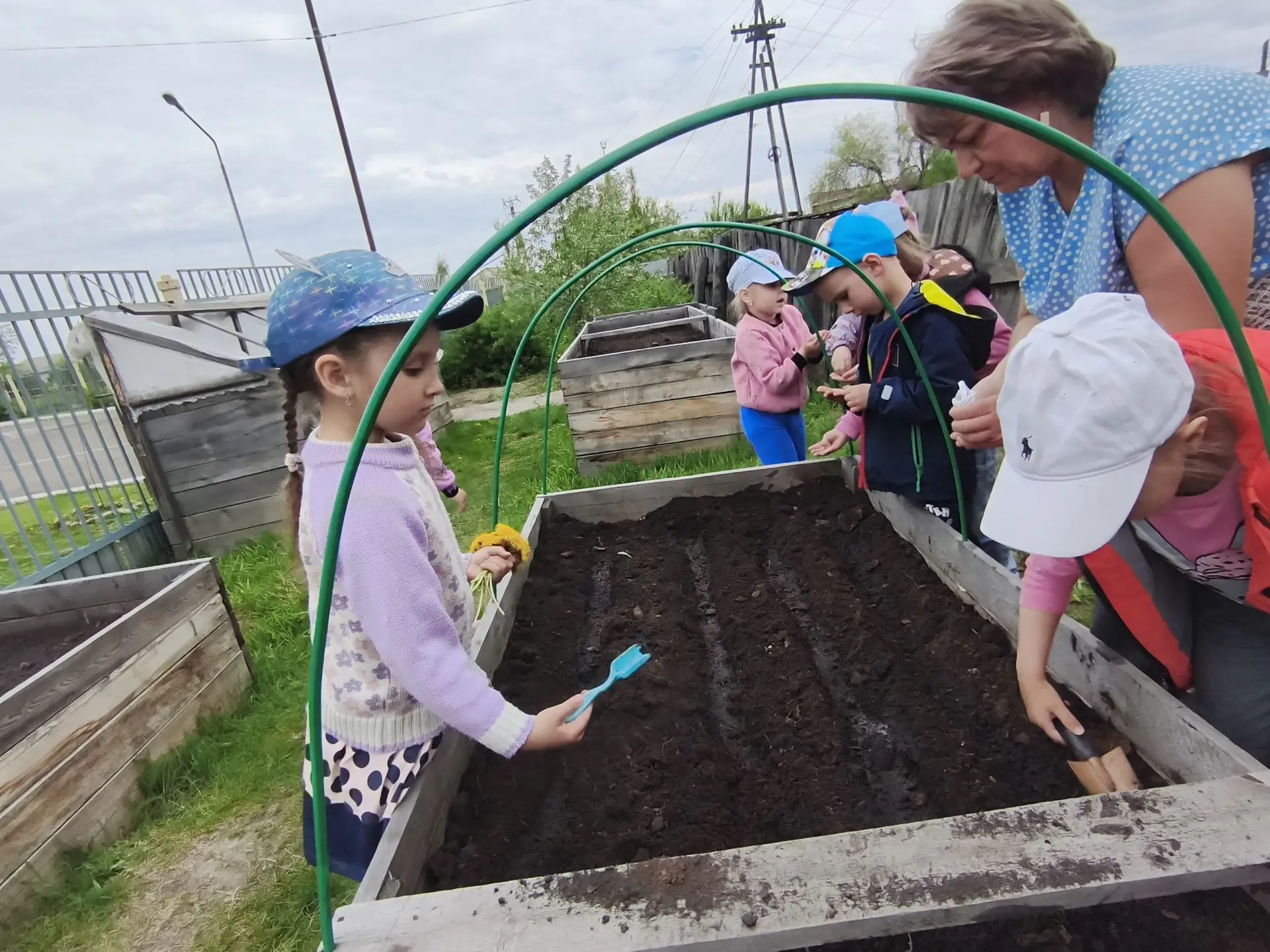 🌱 В рамках образовательной программы по агробизнесу, воспитанники старшей группы "Кара...
