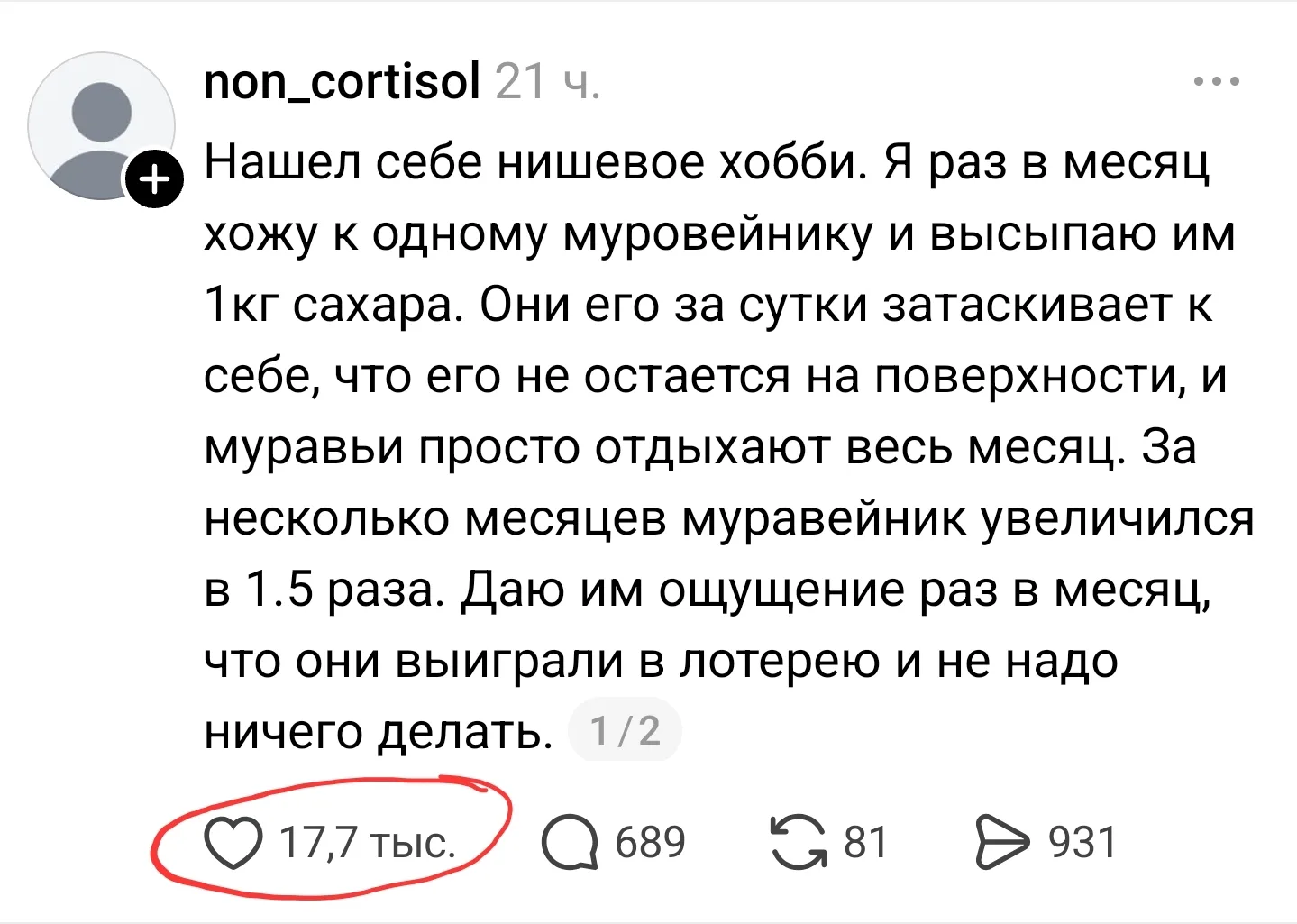 Эксперт: я не знаю, о чем писать, все уже написано

Рандомный чел в тредсе - 17тыс лайков 😂

Доброе