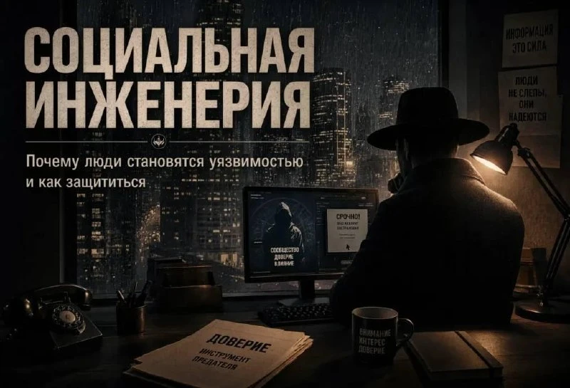 Социальная инженерия: почему люди становятся уязвимостью и как защититься

#статья #phishing #OSINT
