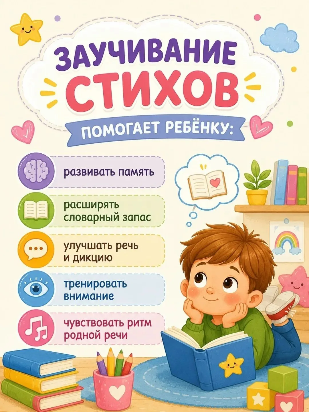 РЕБЁНОК НЕ ХОЧЕТ УЧИТЬ СТИХИ? НАЧНИТЕ С КОРОТКИХ И ИНТЕРЕСНЫХ СТИХОТВОРЕНИЙ 📚