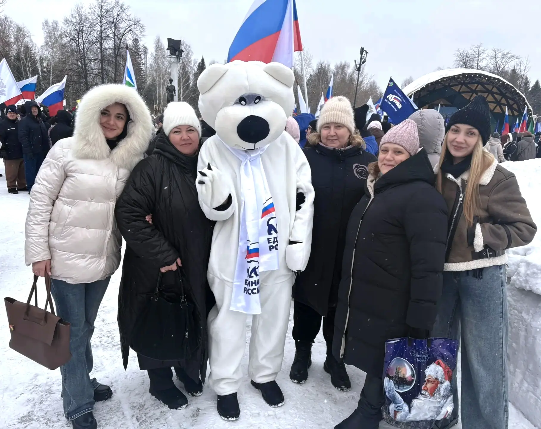 Сотрудники нашего учреждения приняли участие в мероприятии, посвященном годовщине воссо...