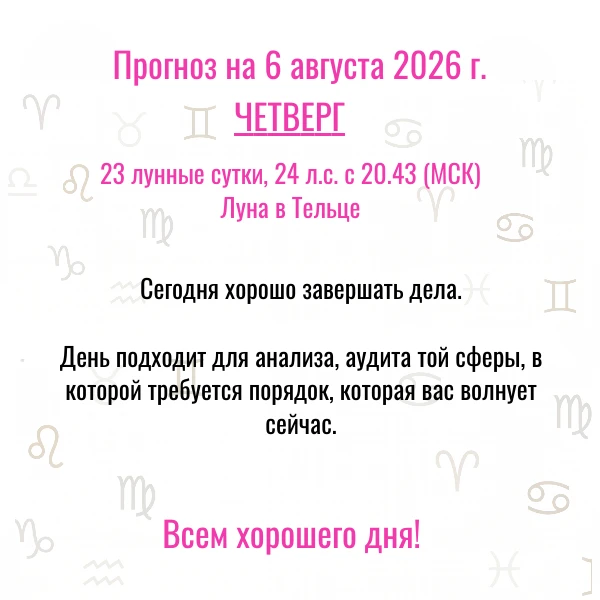 Прогноз на сегодня,