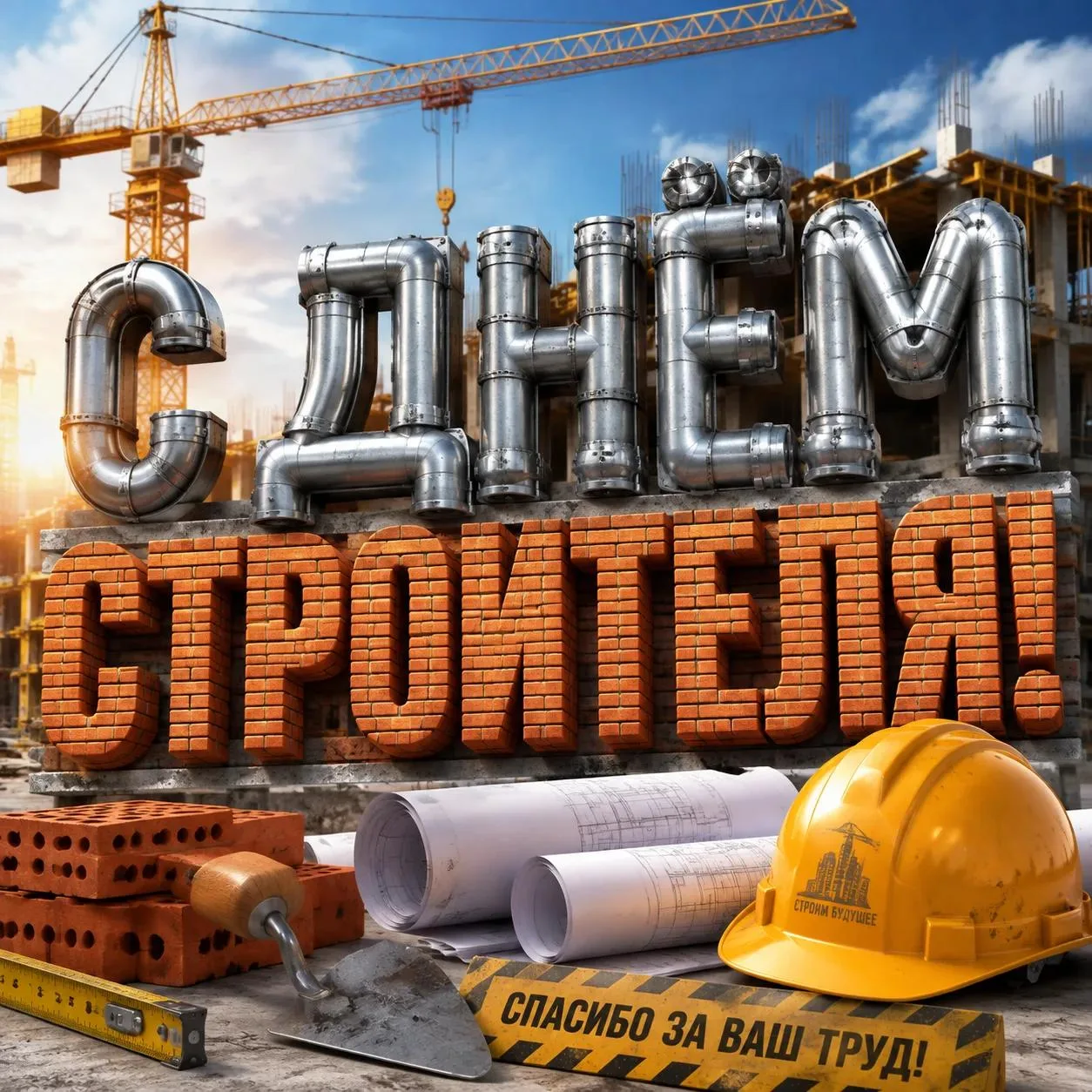 Уважаемые работники строительной отрасли, ветераны труда!

Поздравляю вас с профессиональным праздни