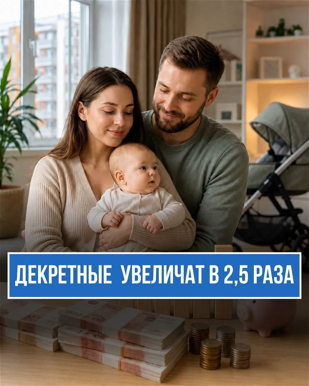 📈Декретные увеличат в 2,5 раза