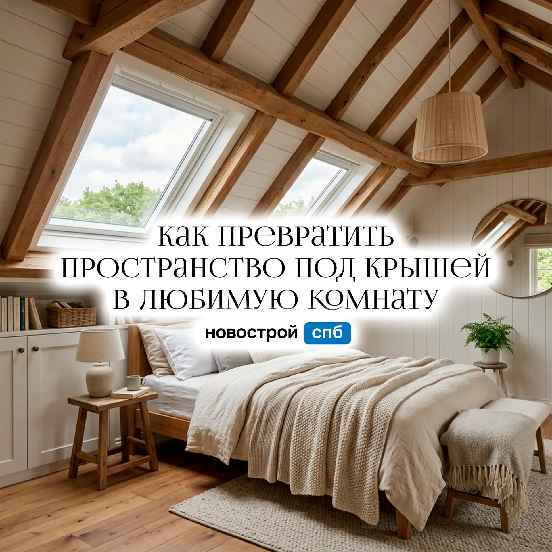 🏡 Мансарда: как превратить пространство под крышей в любимую комнату дома
