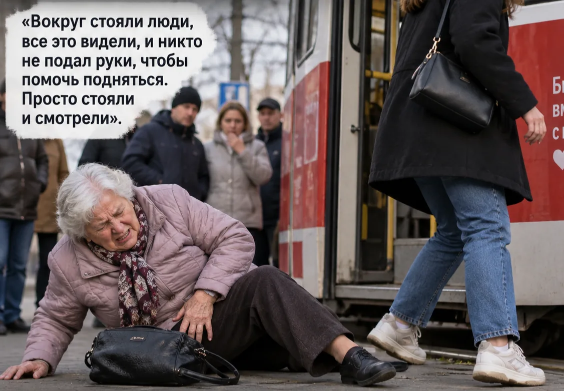 ⚠️ Пенсионерка рассказала, как при выходе из трамвая №2 оказалась на земле