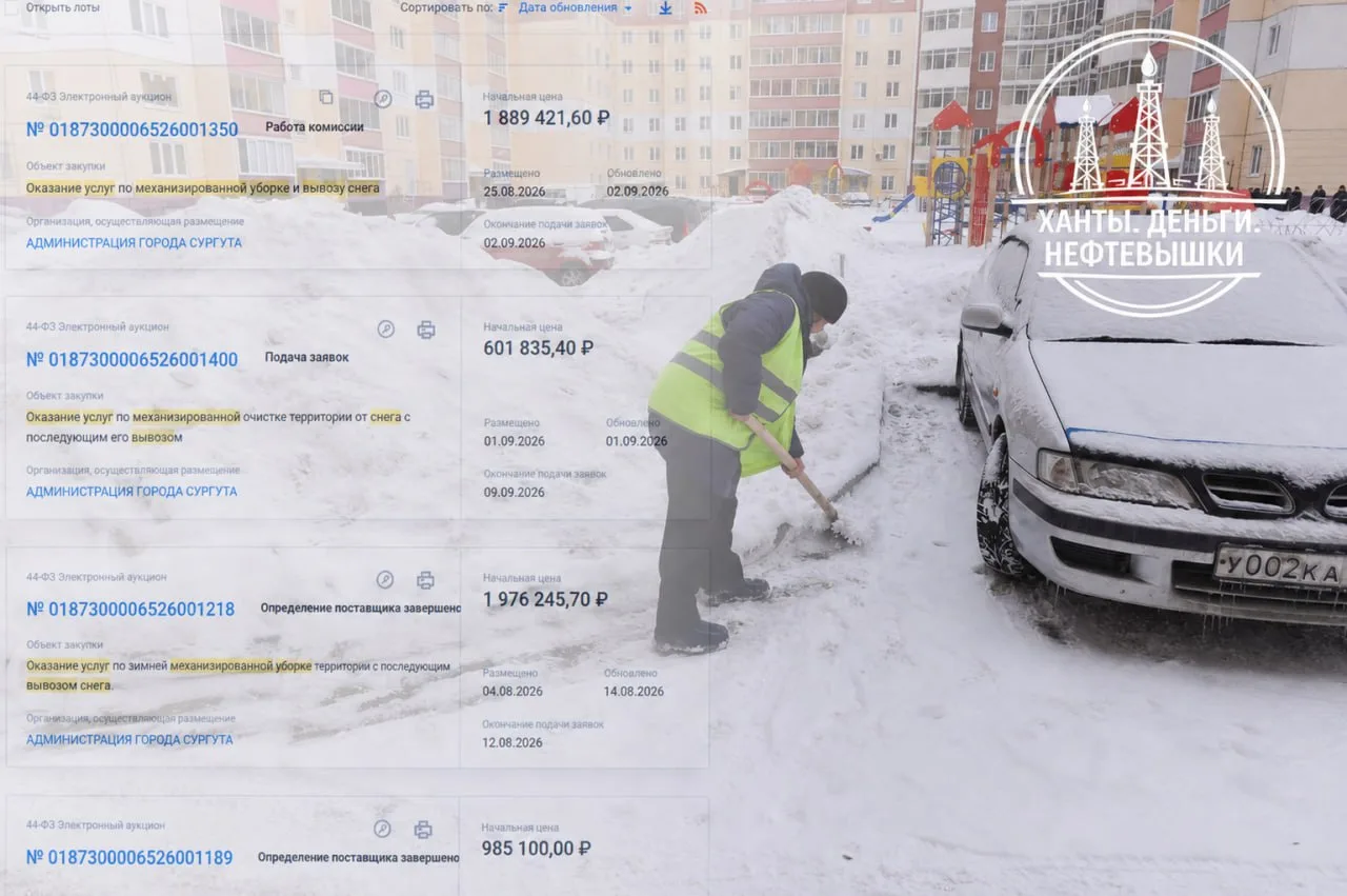 ❄️Готовь сани летом: миллионы рублей потратят на уборку снега в Сургуте