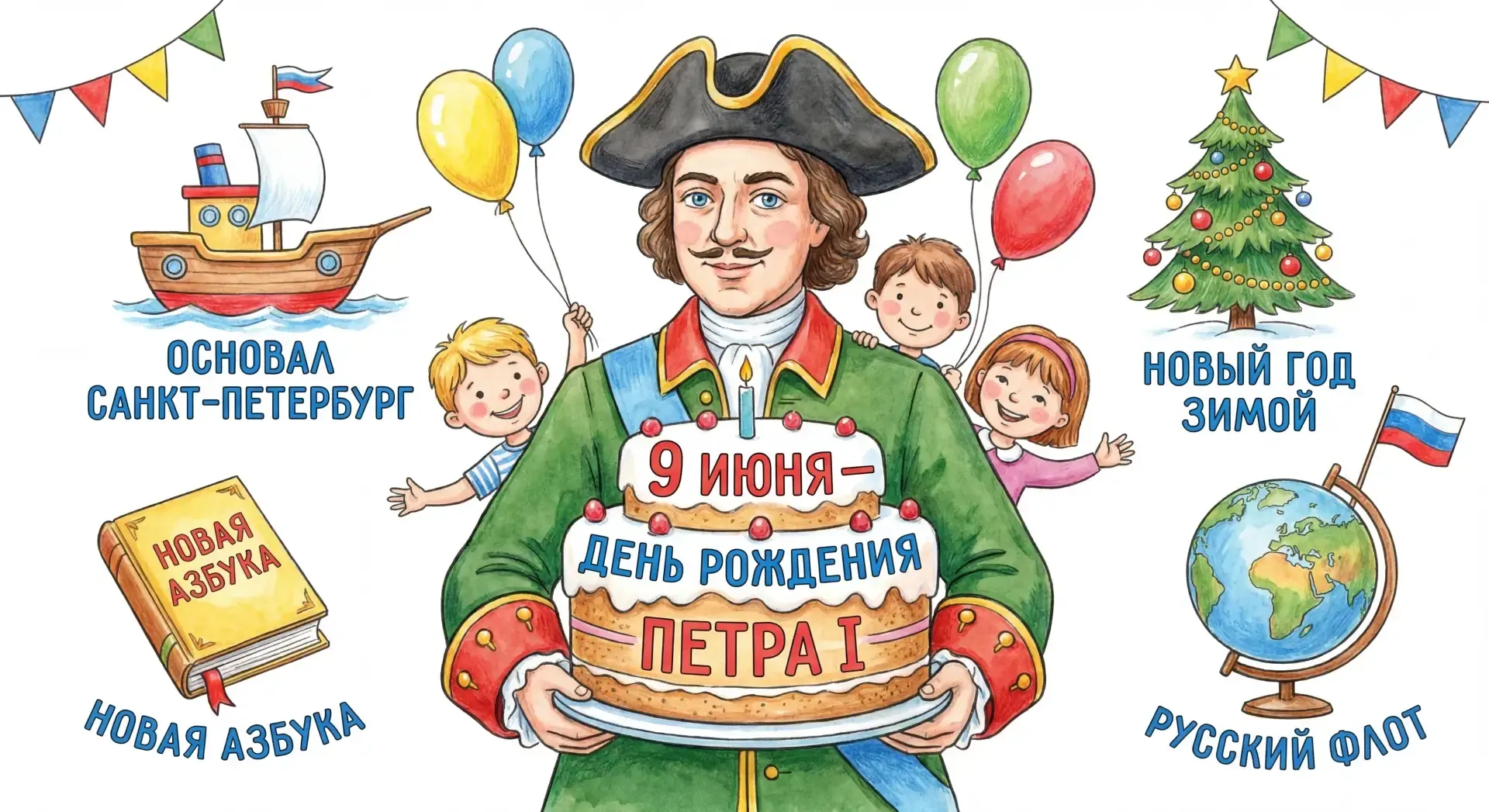 Сегодня день рождения Петра I
#Детскийсад13КарамелькагВладимир #учись33