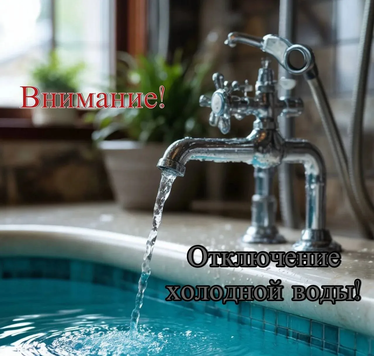 ⚠️ Внимание! Отключение ХВС!🚿