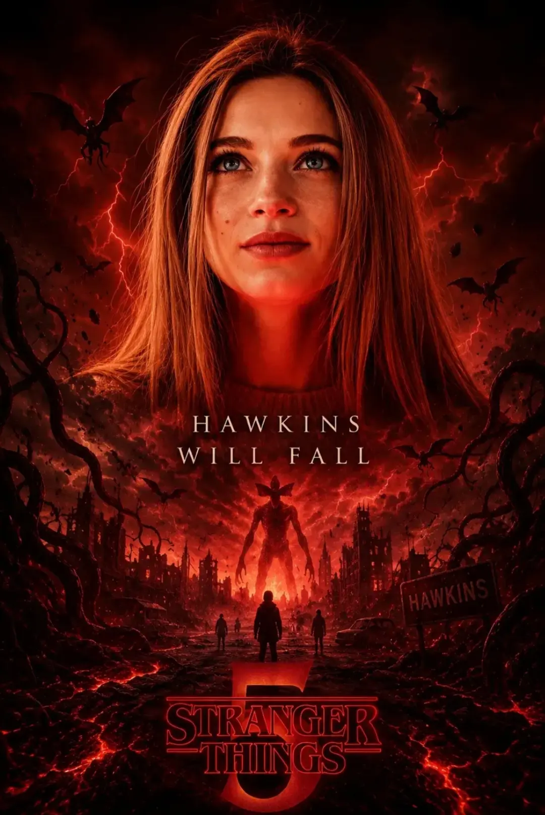 Промт в стиле Stranger Things👇🏻