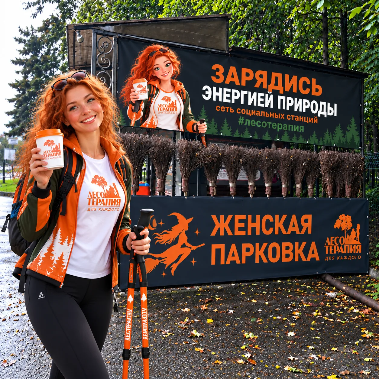 БЕСПЛАТНЫЙ ПРОКАТ ПАЛОЧЕК ДЛЯ СКАНДИНАВСКОЙ ХОДЬБЫ В ГОРЫ И ЛЕСНЫЕ ТРОПЫ ОСЕТИИ