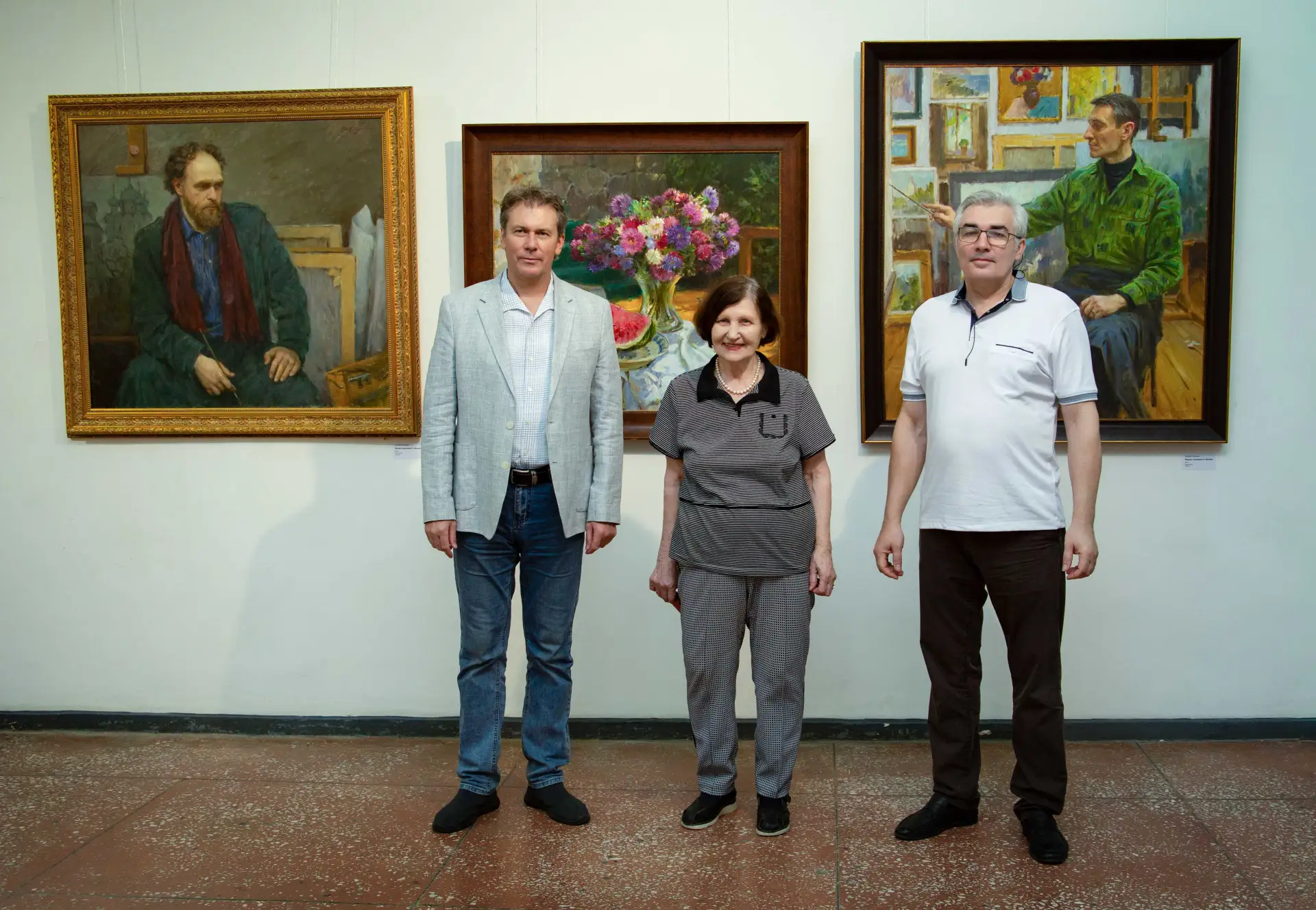 Ученик Ильи Глазунова, член-корреспондент Российской академии художеств Дмитрий Слепушк...