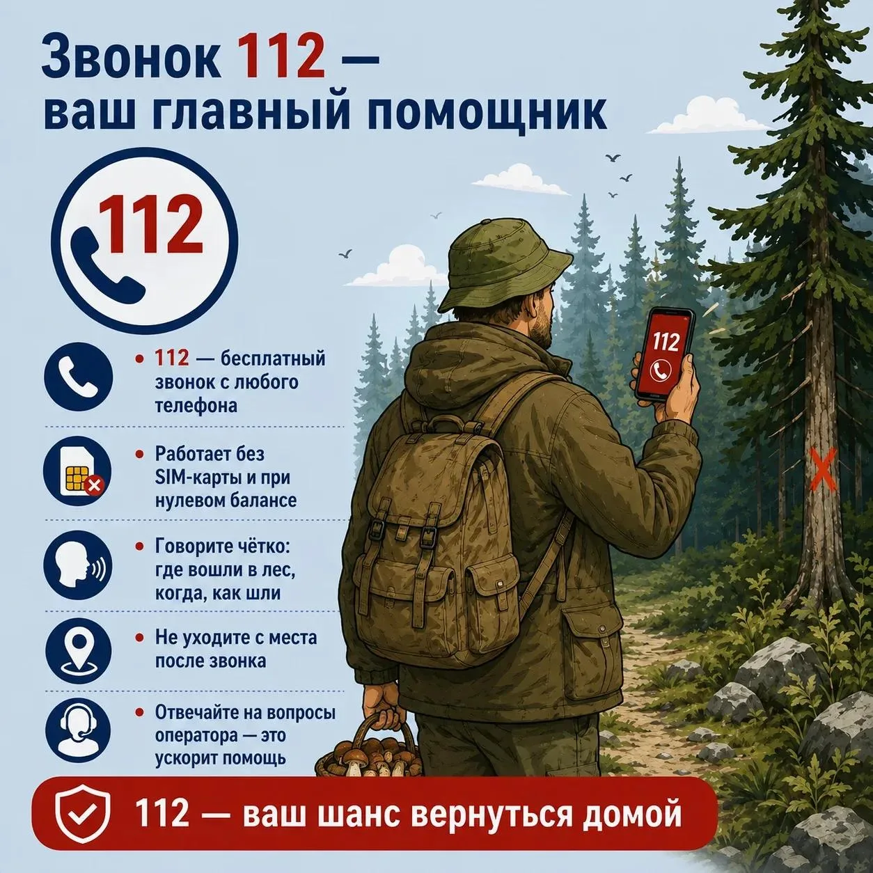 🍁Осень — не только время уютных прогулок… но и сезон вызовов в Службу - 112.
