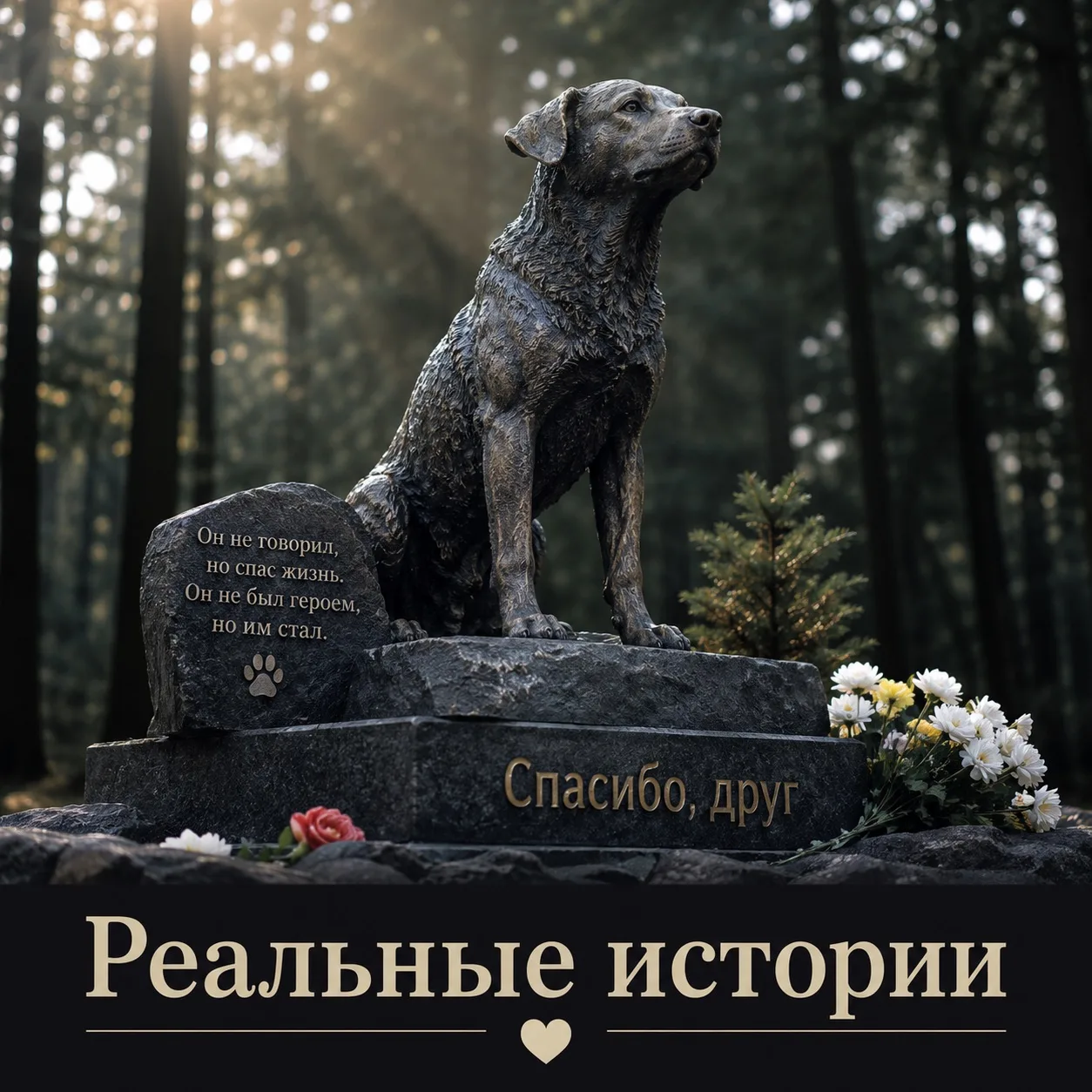🐕 Спасатели уже третий день искали пропавших детей. Но старая дворняга вдруг свернула ...