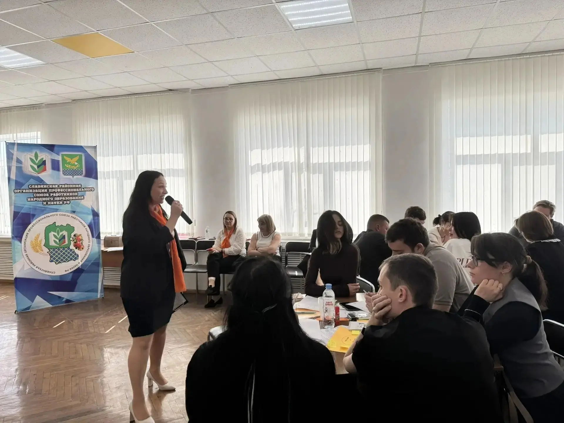 ✔️Проект «Учиться на рабочем месте» реализуется в Славянском районе.   📌15–16 апреля на базе МБОУ ли