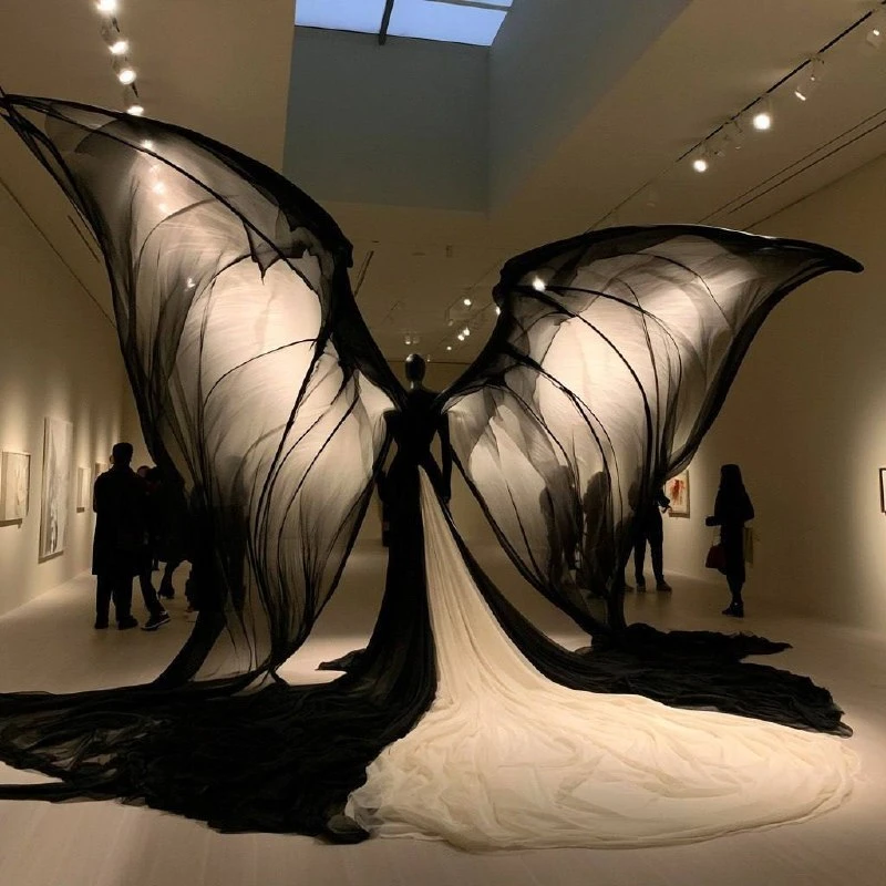 🦋 Платье, которое невозможно забыть.

Дизайнеры представили Eclipse Seraph Gown - образ с гигантски