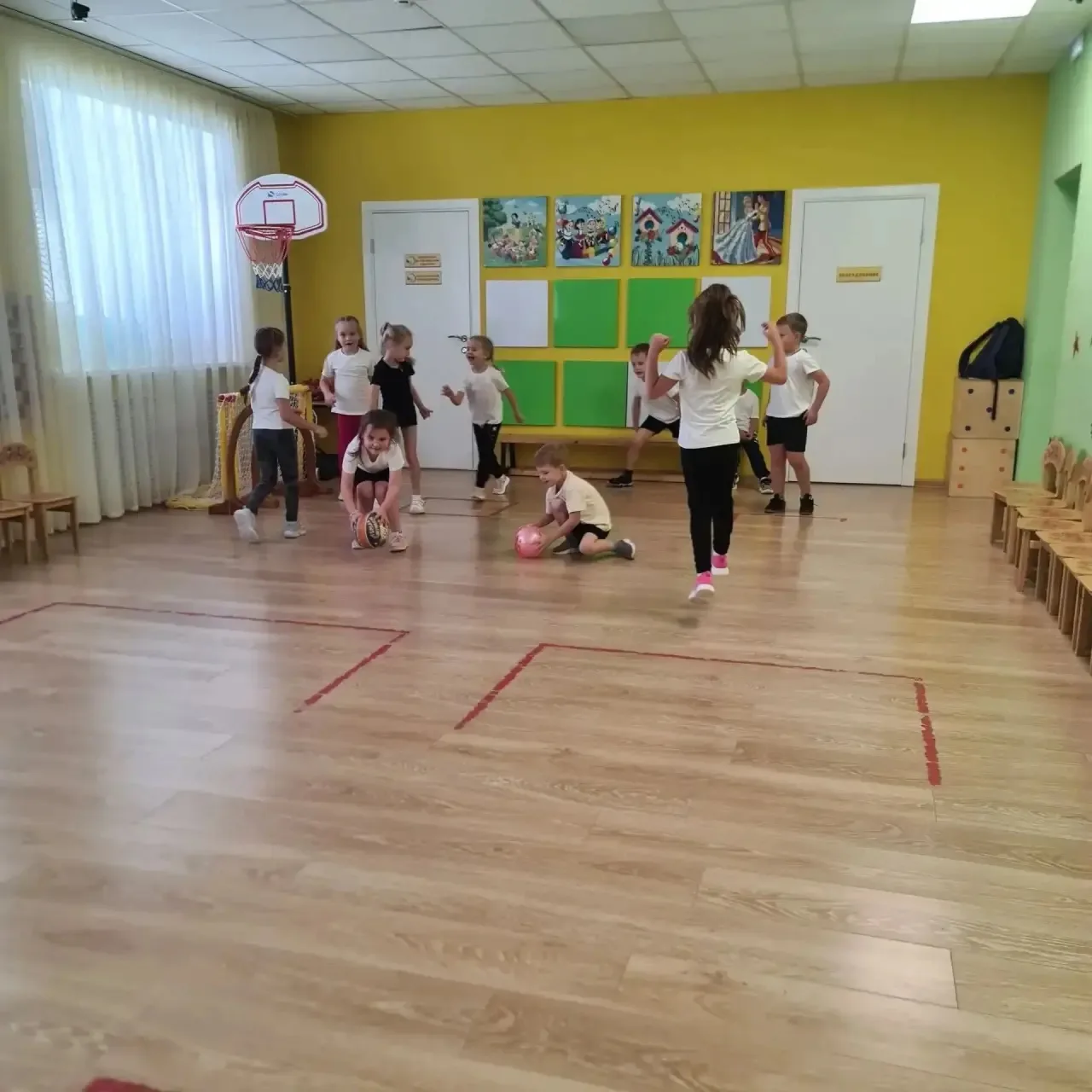 В нашем детском саду 🍒прошло яркое спортивное мероприятие на кружке «Весёлый мяч»! 🎉
