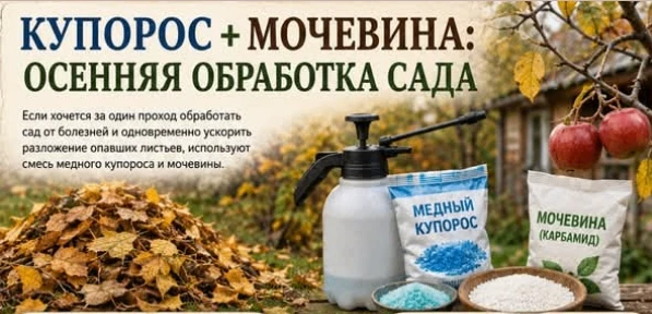 Купорос и мочевина при осенней обработке