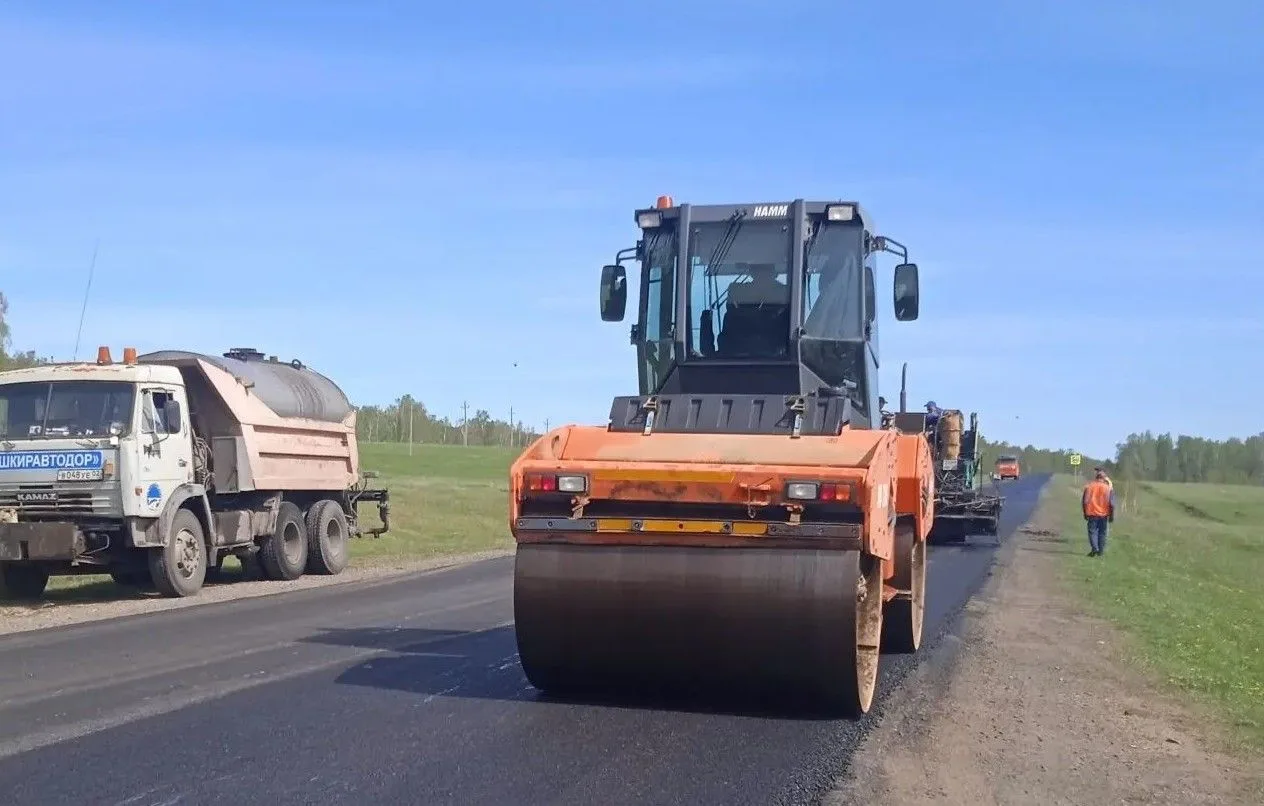 📍В Баймакском районе на автодороге Серменево-Амангильдино-Баймак ведутся работы по вос...