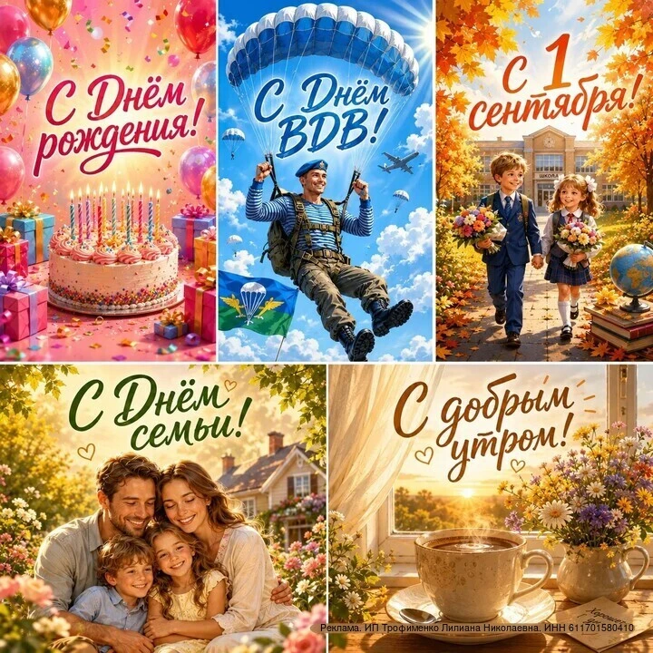 Угадайте, какая открытка здесь лишняя? 😏

На самом деле все нужные —на все случаи из этой подборки.