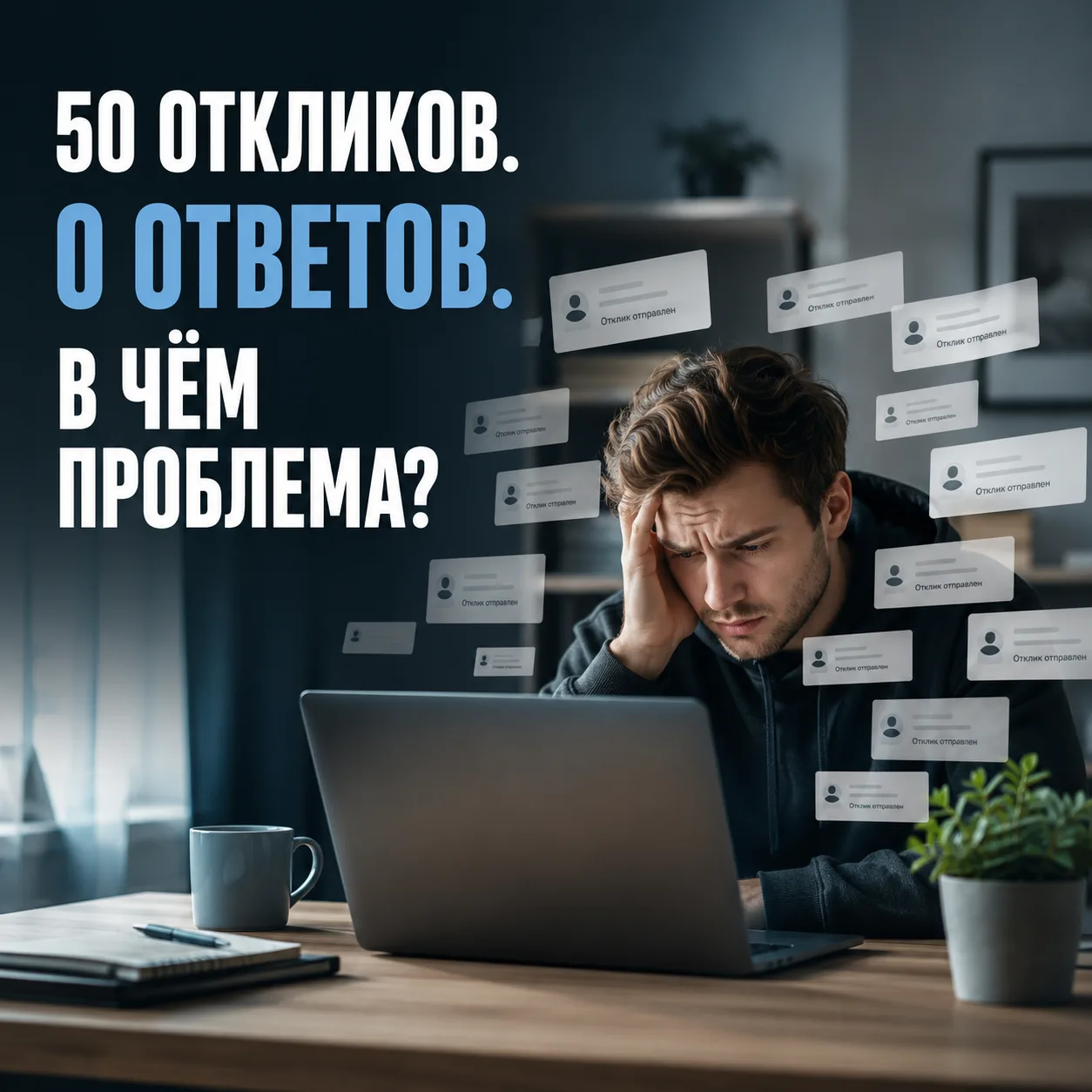 😔 «Я отправил 50 откликов, но мне никто не ответил»
