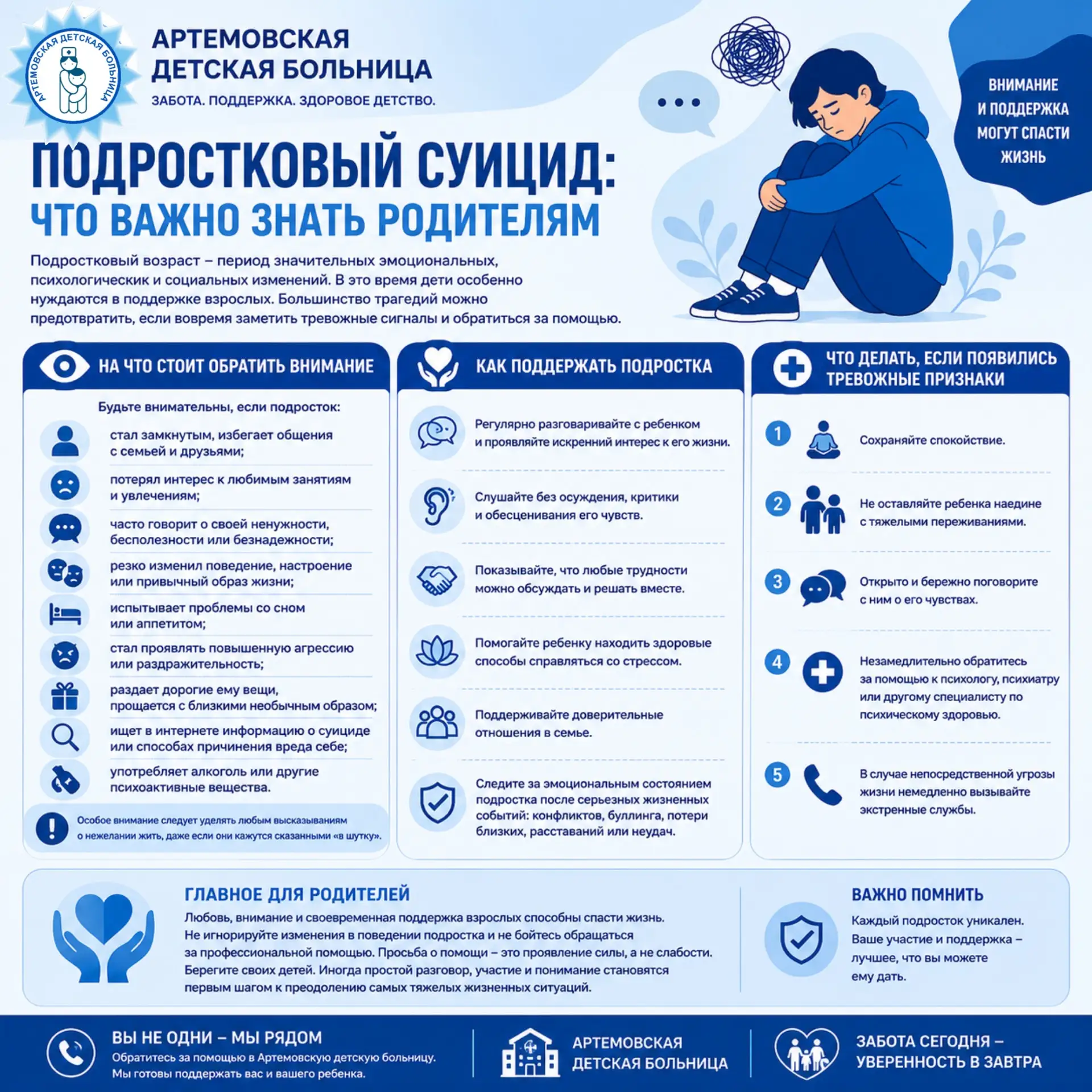 Подростковый суицид: что важно знать родителям

Подростковый возраст — период значительных эмоционал