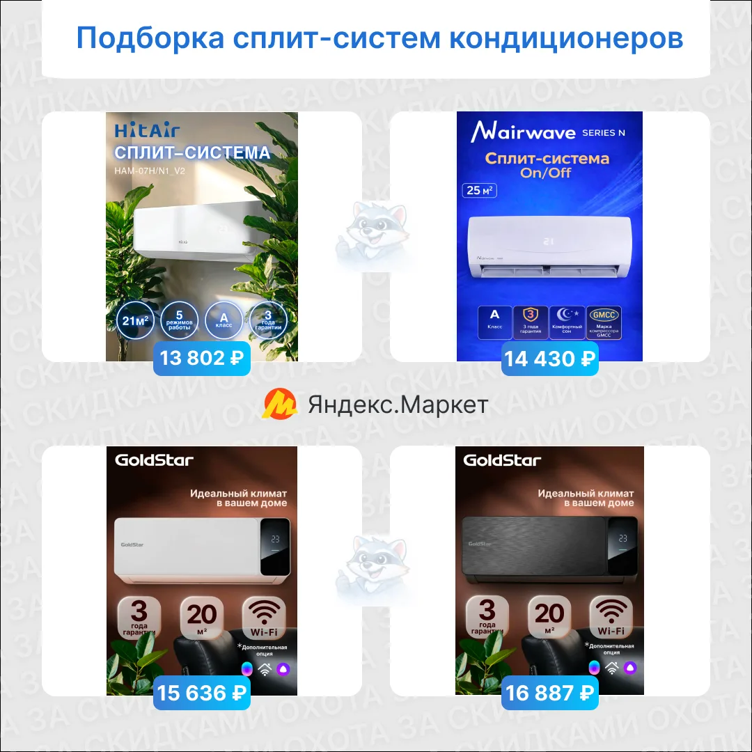 Подборка сплит-систем с высоким рейтинтом