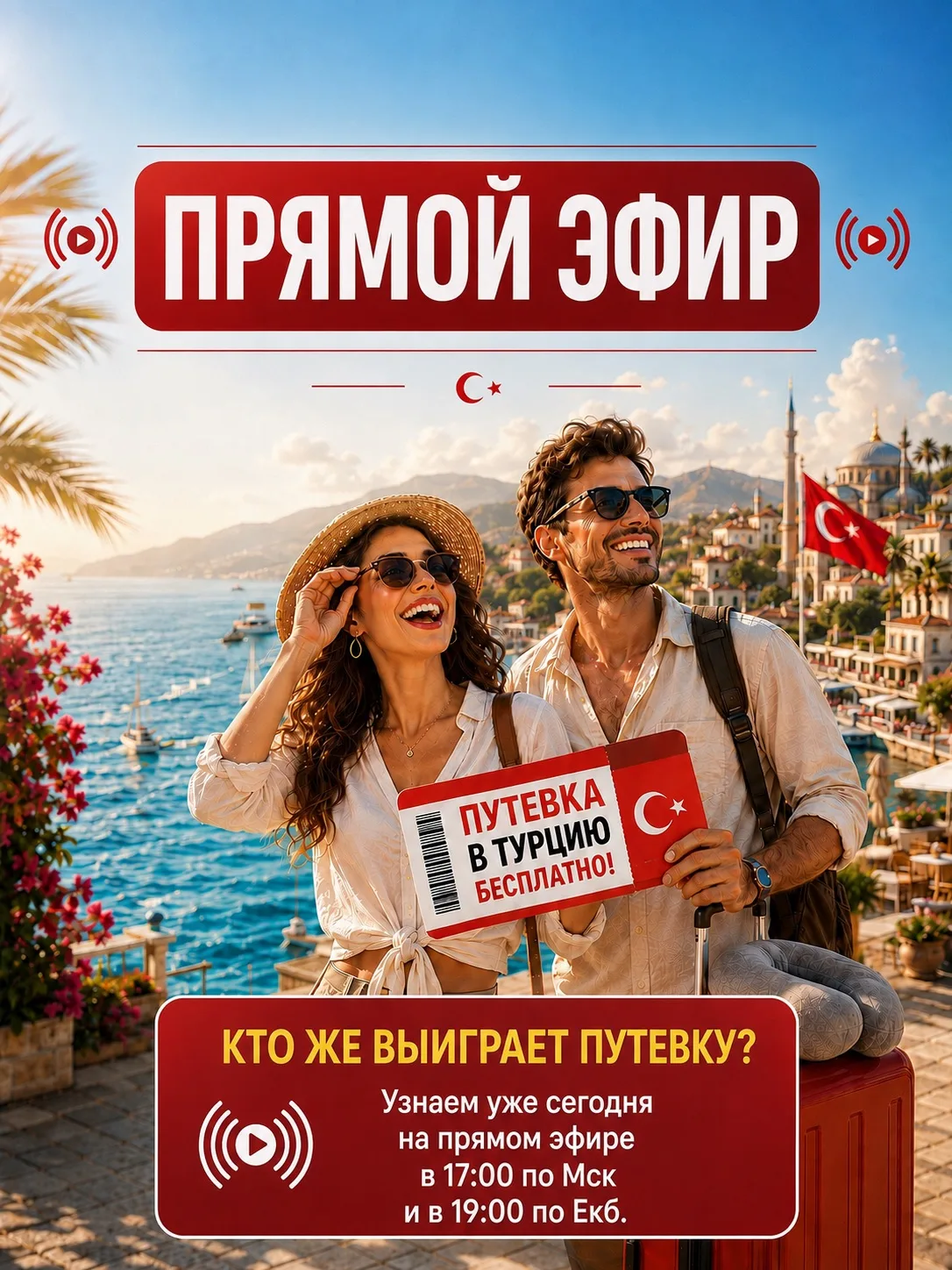 БЕСПЛАТНАЯ ПУТЕВКА В ТУРЦИЮ! 🇹🇷