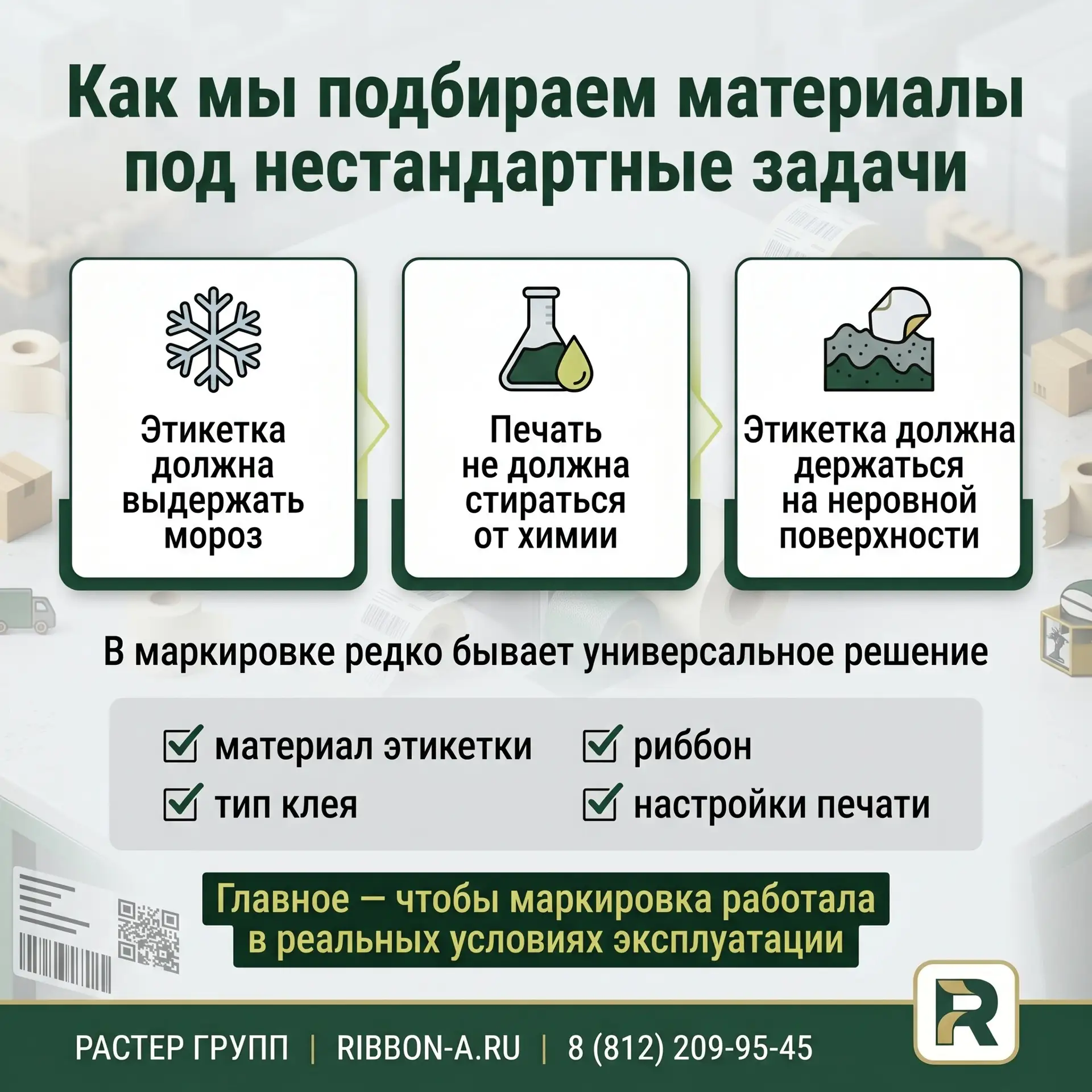 🧩 Как мы подбираем материалы под нестандартные задачи