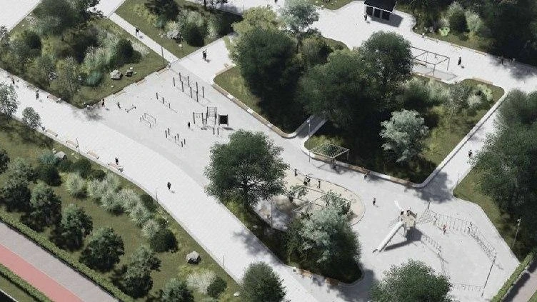🌳 В центре Перми продолжается благоустройство Александровского сквера.