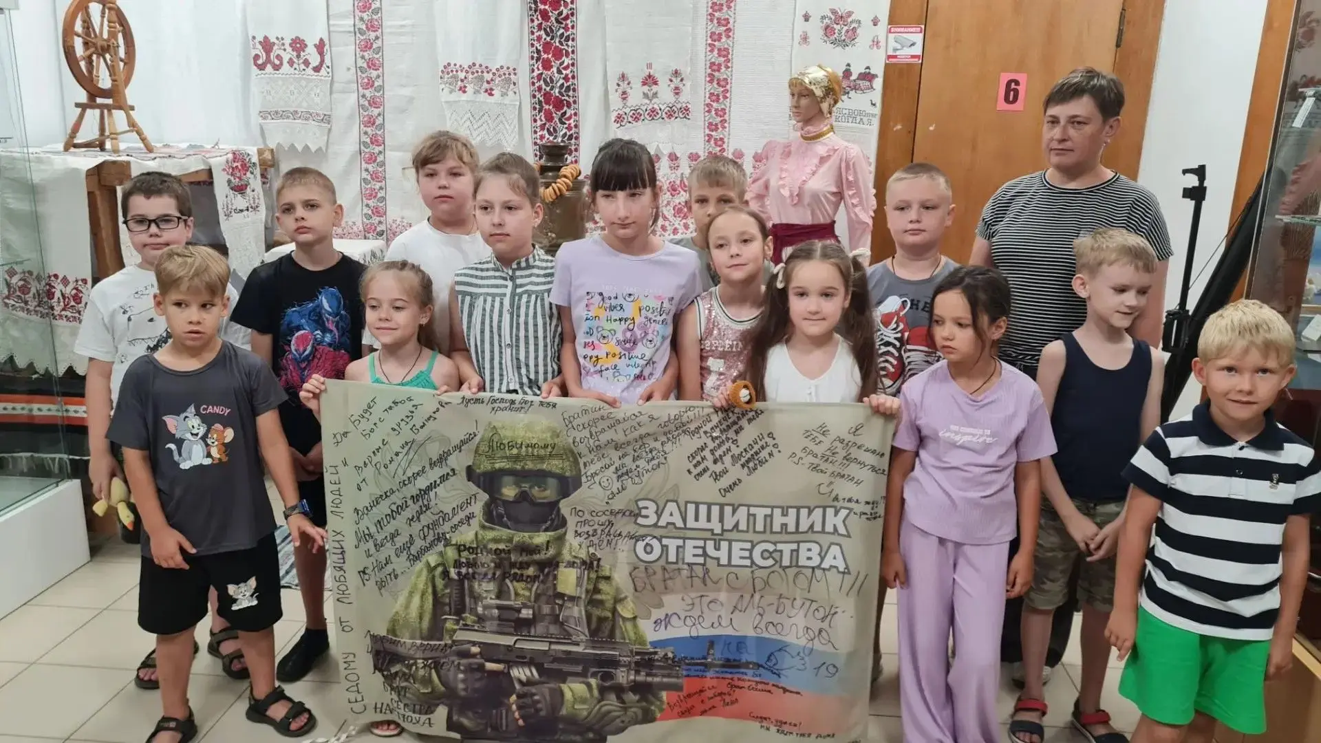 Сегодня  в Белоглинском историко-краеведческом  музее для ребят летней площадки Белоглинской поселен