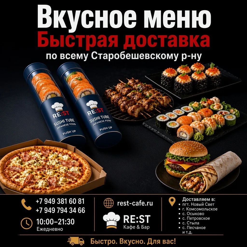 ДОСТАВКА любимых блюд 🚗🍕❤🍔🍟🥙🍰🍹