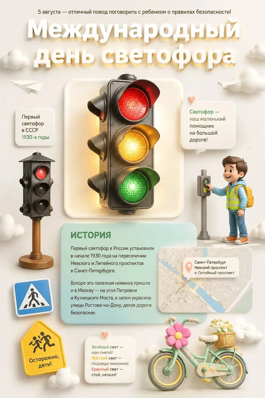 5 августа - День светофора и рассматривания горизонта 

🕊️🕊️🕊️🕊️🕊️🕊️🕊️🕊️🕊️🕊️🕊️
⠀
Благодар