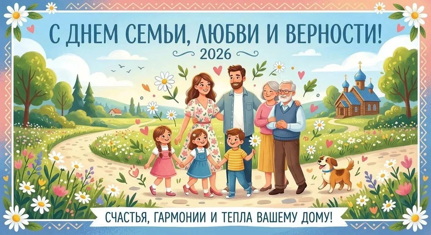 Уважаемые жители Марксовского района!

✨От всей души поздравляем вас с Днём семьи, любви и верности!